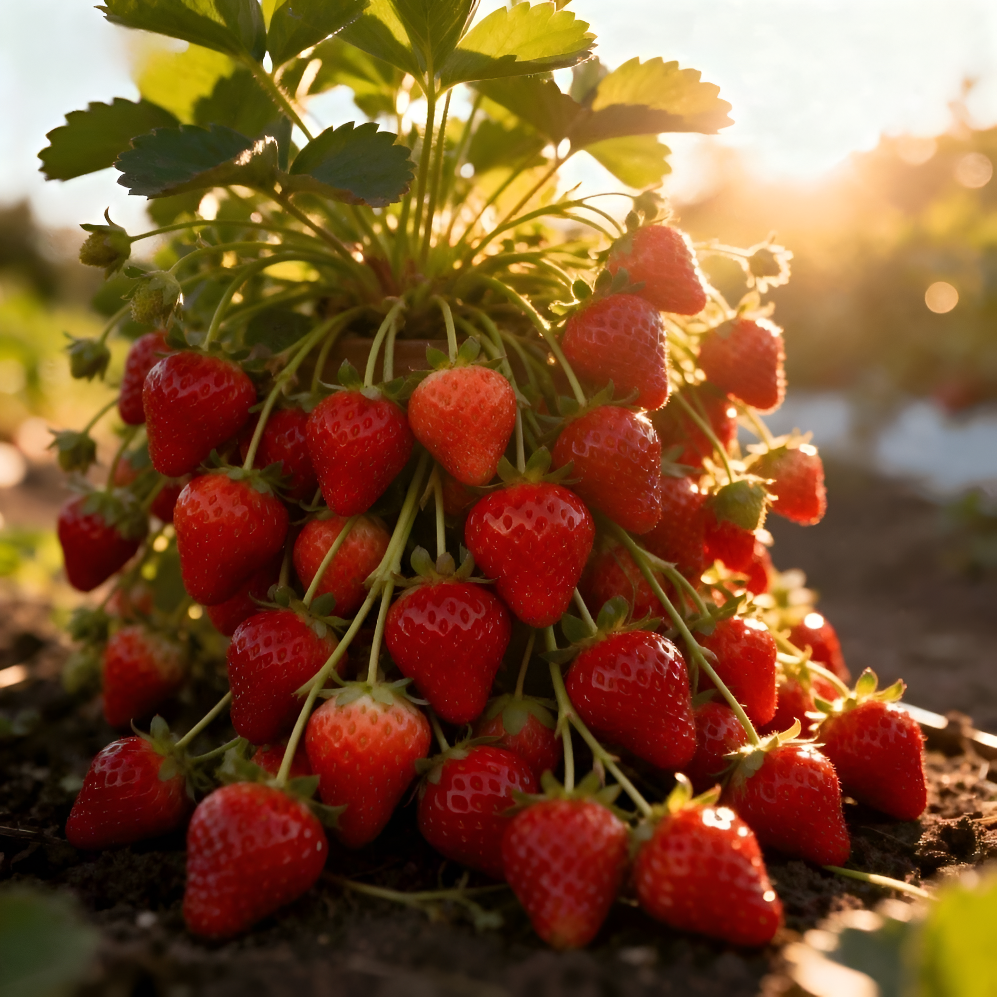 Giant Strawberry For Planting Fresca Everbearing - Fruit Red Strawberry For Hydroponic Garden