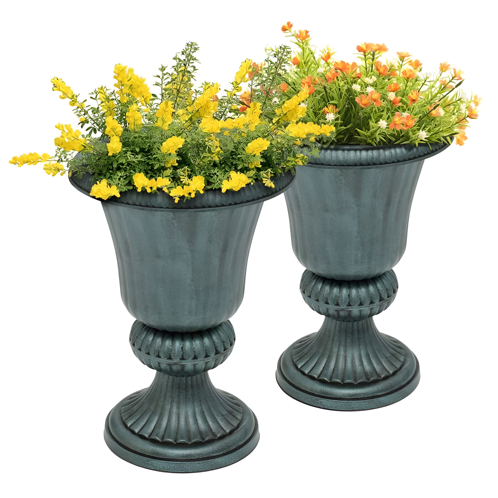 Pack Of 2 Weatherproof Planters For Garden And Entryway Decor