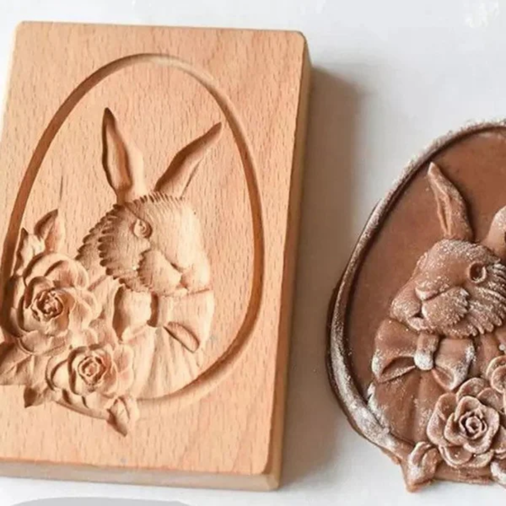 Wood Patterned Cookie Cutter - Embossing Mold For Cookies