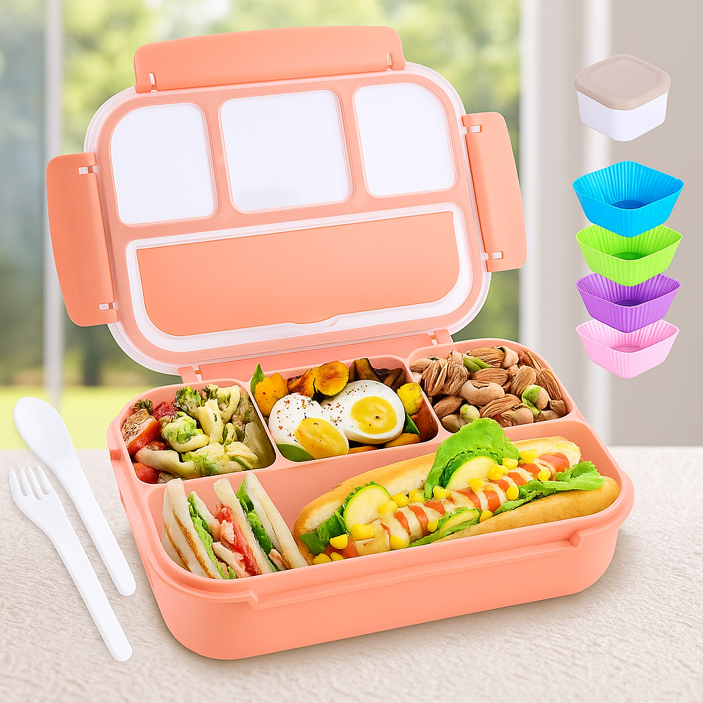 Bento Box Adult Lunch Box With 4 Compartments For Kids Adults