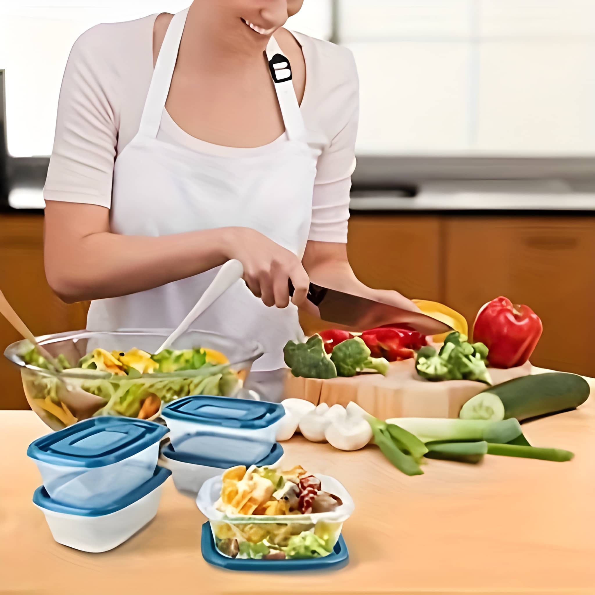 10pcs Reusable Food Storage Box Set With Lids10 Pieces Reusable Food Storage Box Set With Lids - Image 3