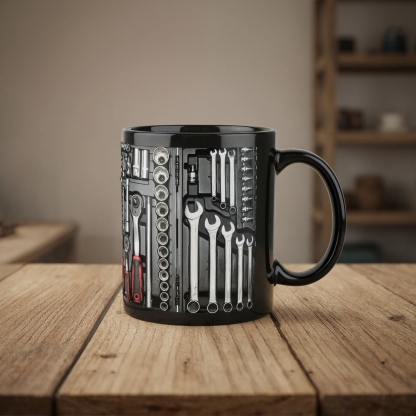11 Oz Ceramic Toolbox Printed Coffee Mug