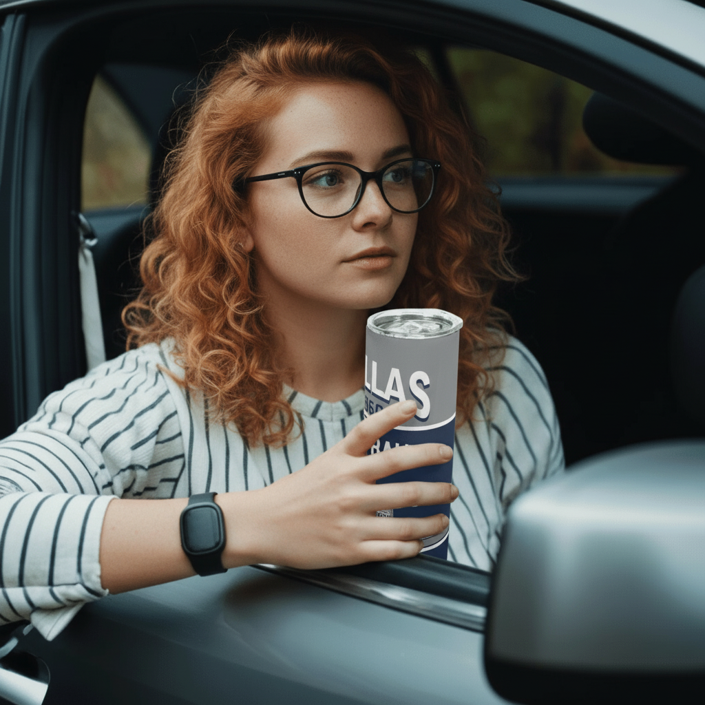 20oz Dallas Football Team Themed Stainless Steel Travel Tumbler