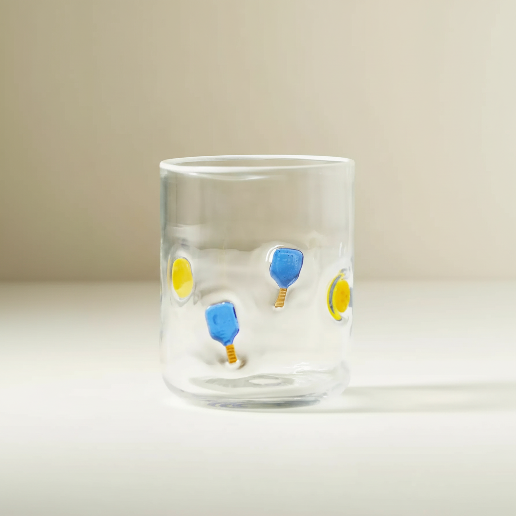 Transparent Juice Glass With Modern Design