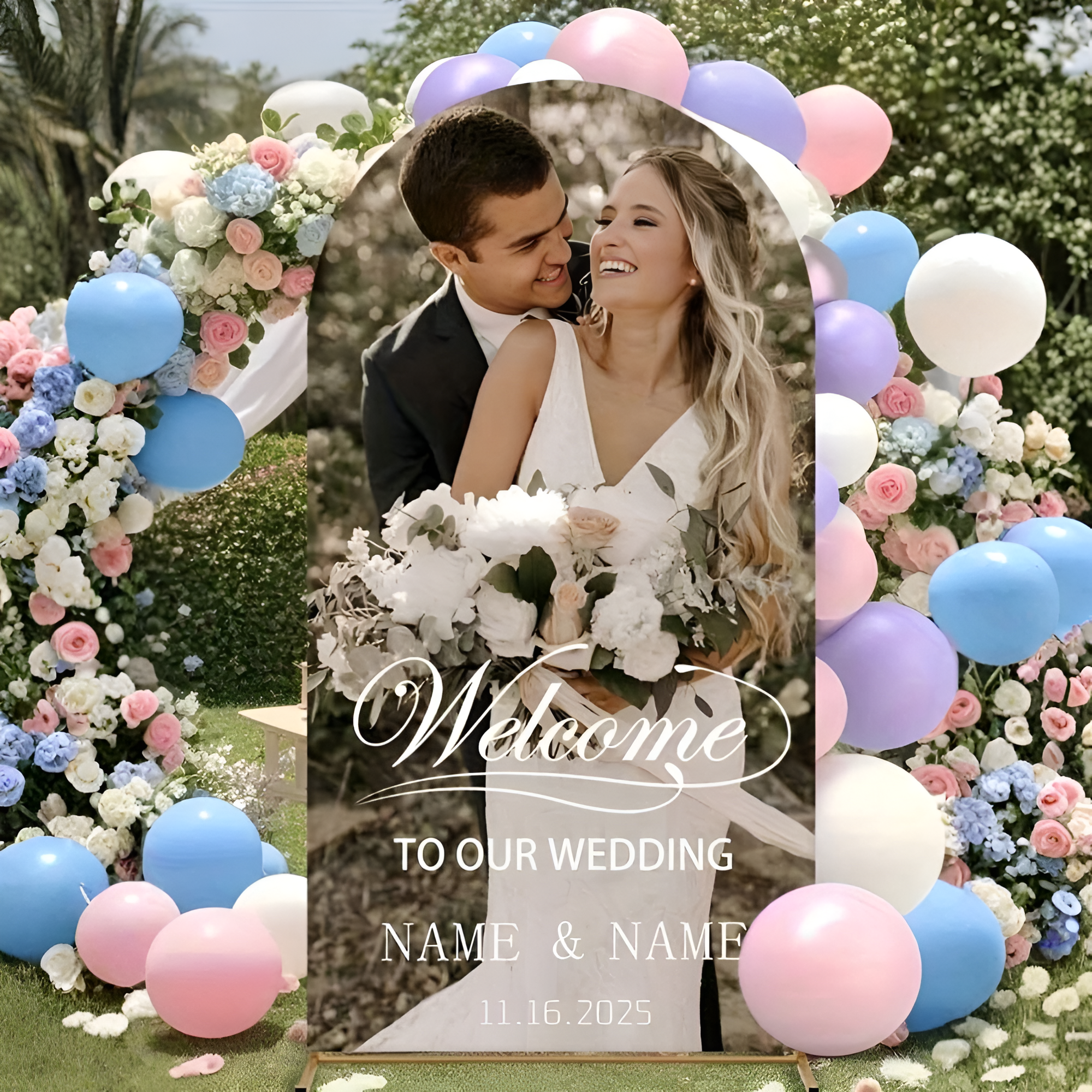 Customized Elastic Arch Cover - Graduation Arch