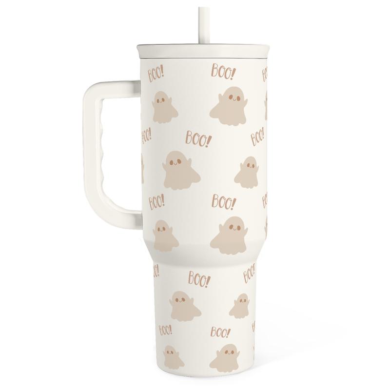 40oz Tumbler with Handle And Straw