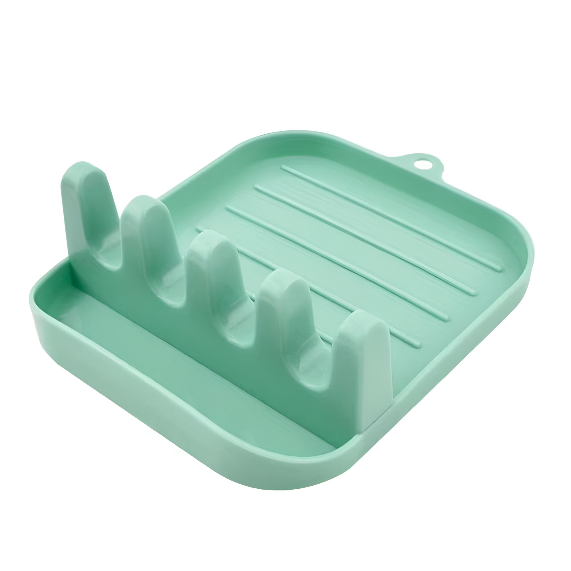 Multi Purpose Spoon Rest Utensil Holder Kitchen Spatula Rack Tray
