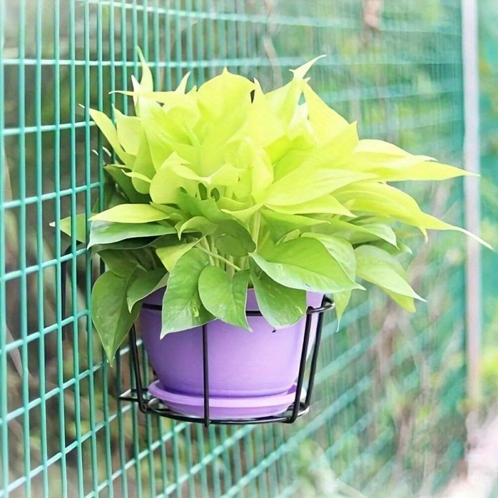 Stylish Round Metal Hanging Planters