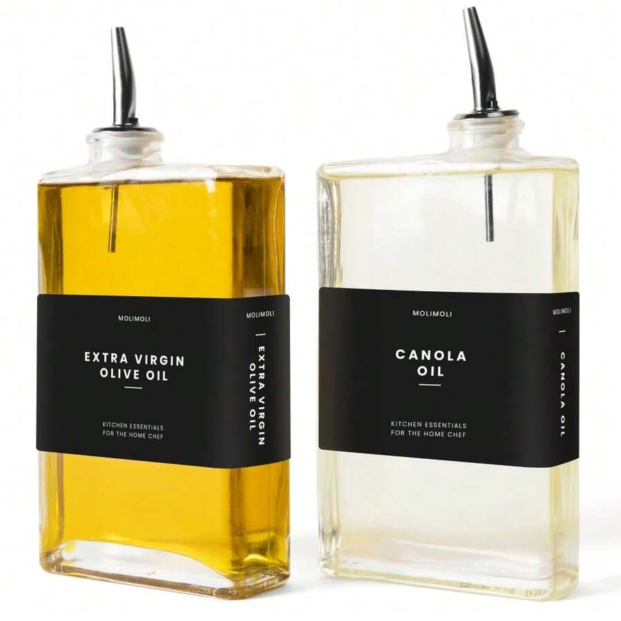 Modern Glass Design Oil Dispenser Bottle For Kitchen