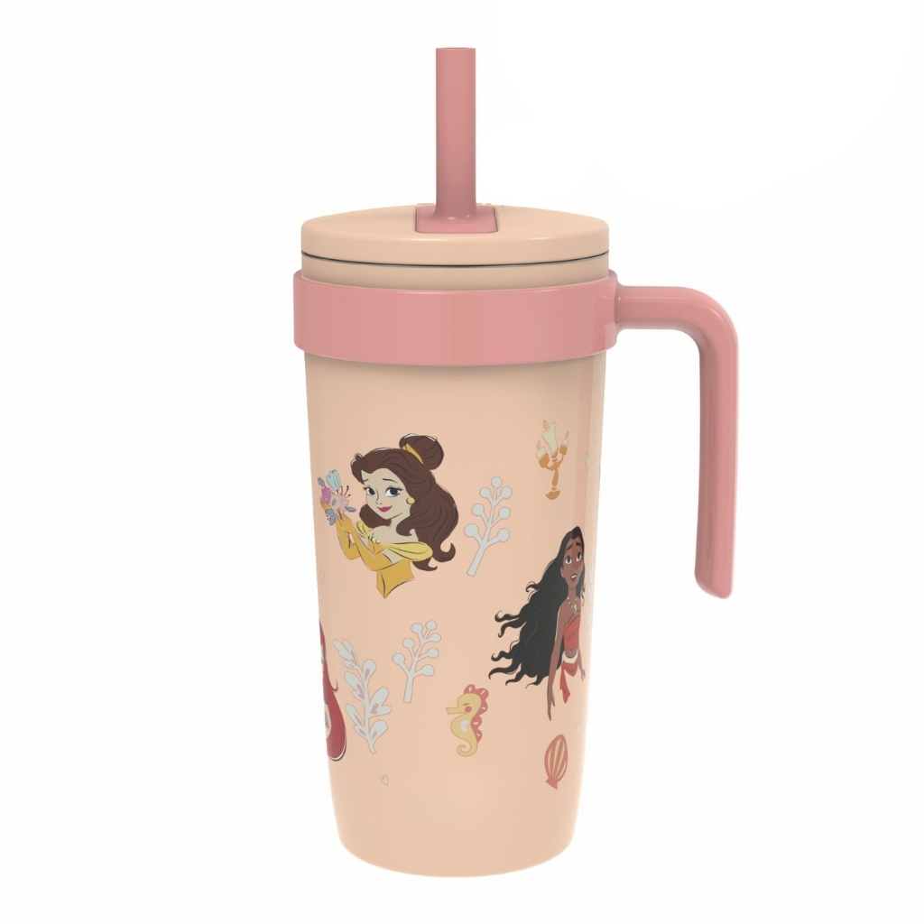 18 Oz Fairway Stainless Steel Straw Tumbler With Handle