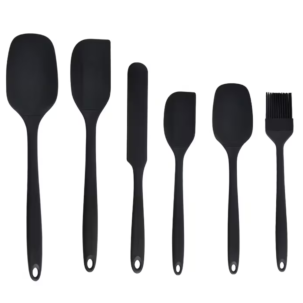 6piece  Silicone Kitchen Cooking Tools Baking Tools Kitchen Tableware Nordic6 Piece Silicone Kitchen Baking Spatula Set - Image 3