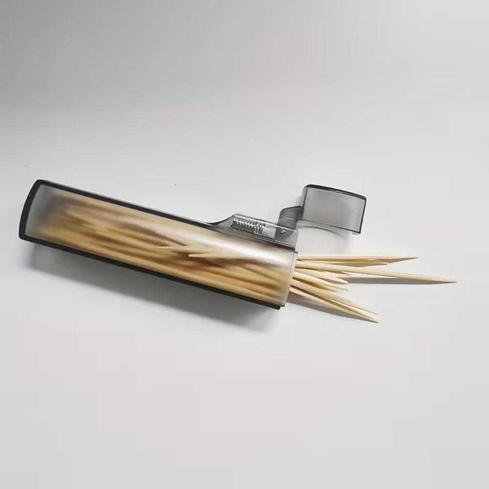 2 Piece Of Portable Transparent Toothpick Box Holder