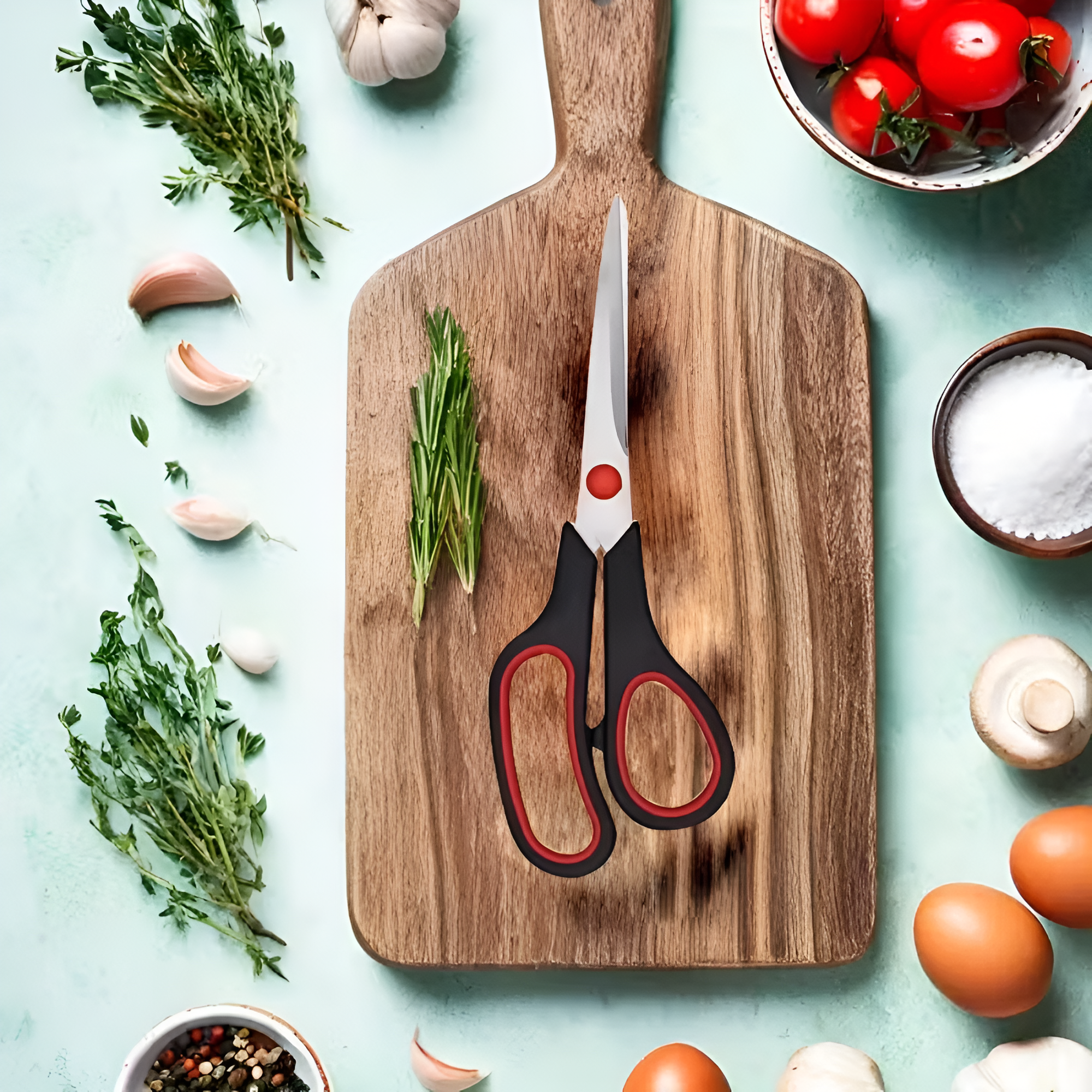 3pcs Stainless Steel Scissors Multi-purpose Office Scissors with a Comfortable Grip Kitchen Scissors for Right/left Hand Users, Rugged Craft Supplies for Home