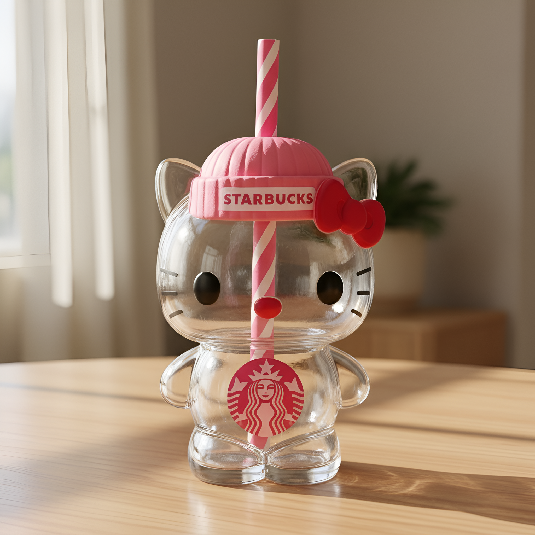 Versatile Transparent Cup With Straw Lid