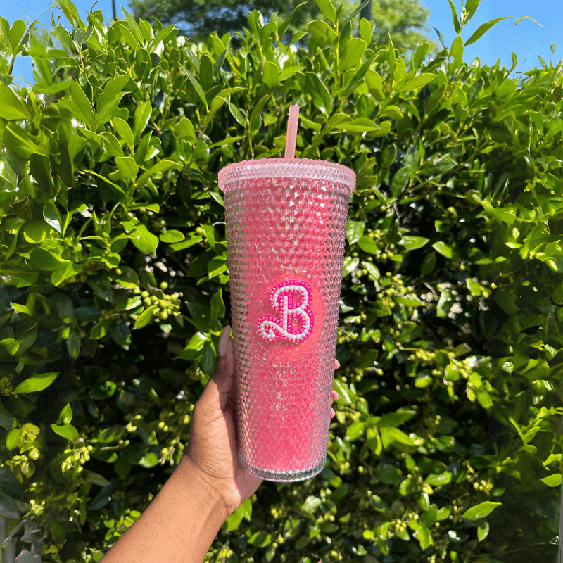 24Oz Textured Studded Tumbler - Insulated Drinkware With Straw-Bake Everything