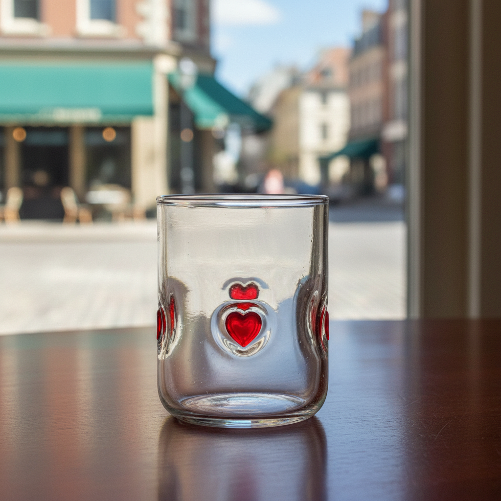 Transparent Juice Glass With Modern Design
