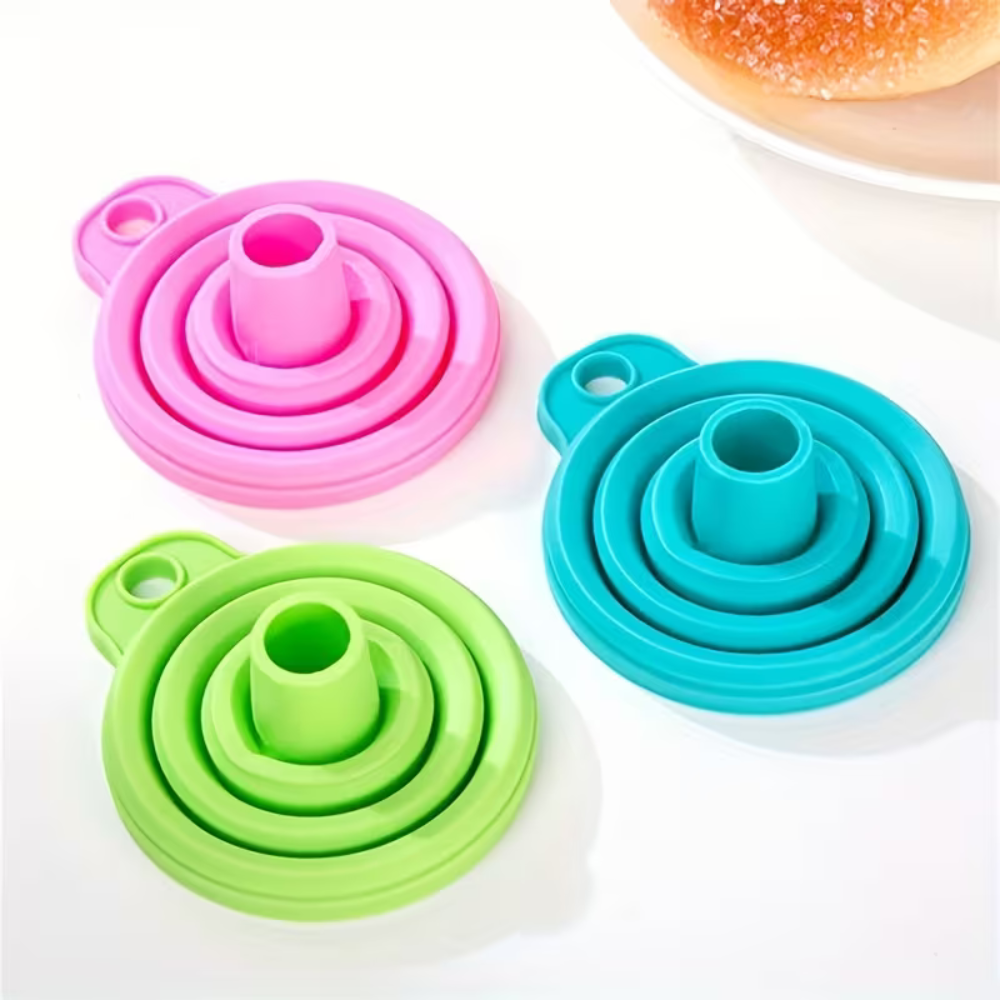 Collapsible Silicone Leakproof Versatile Kitchen Funnel
