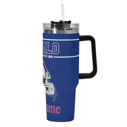 Football 40oz Stainless Steel Vacuum Insulated Tumbler