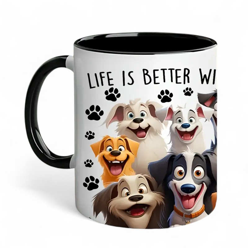 Reusable Multipurpose Animal Theme Graphic Printed Mug