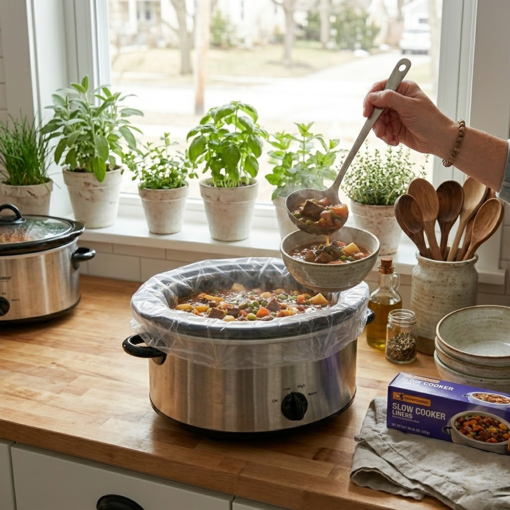 Large Slow Cooker Liners 20 CountPack Of 20 Large Slow Cooker Liners Disposable Cooking Bags - Image 3