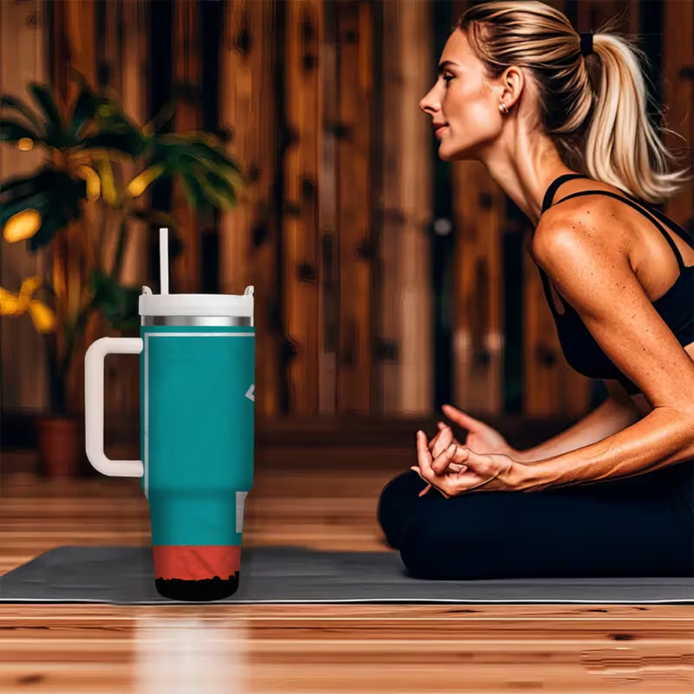 Miami Football 40oz Stainless Steel TumblerMiami Dolphins Football Team Themed 40oz Insulated Tumbler - Image 4