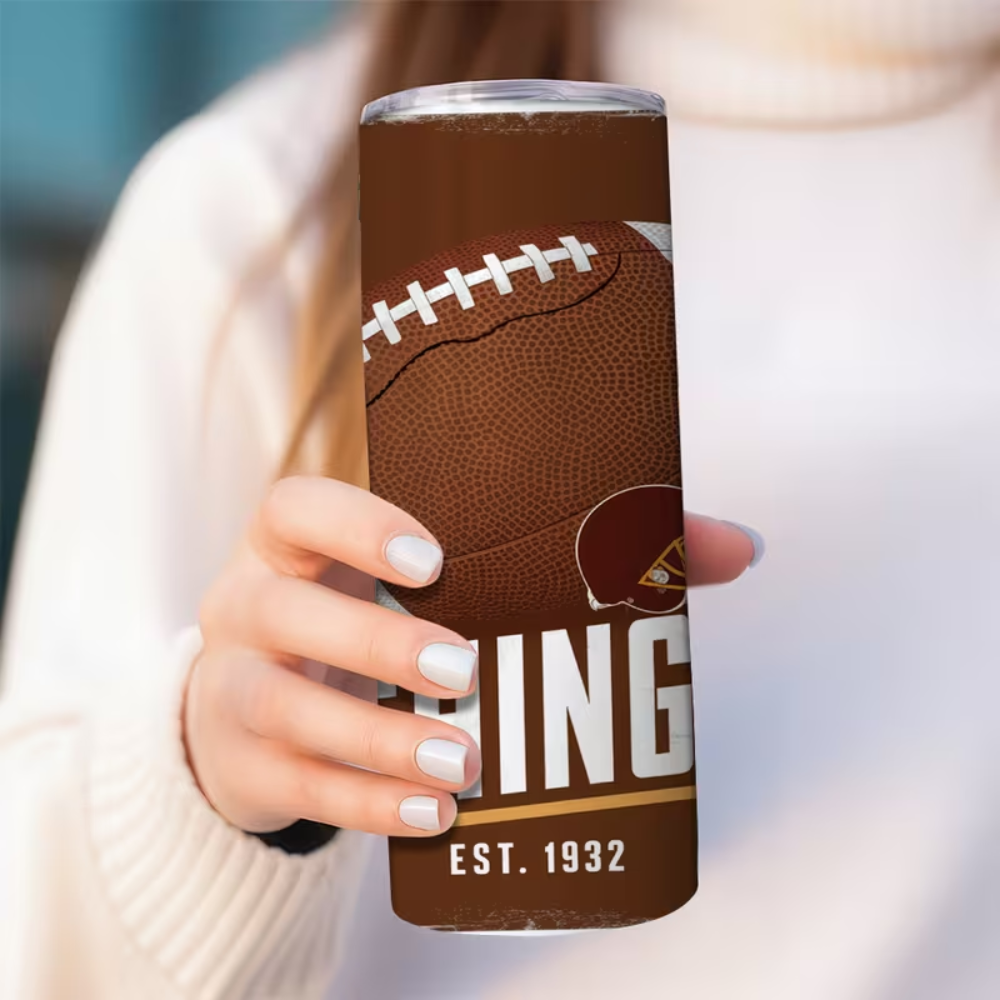 Washington Commanders Football Team Themed 20oz Stainless Steel TumblerWashington Commanders Football Team Themed 20oz Stainless Steel Tumbler - Image 2