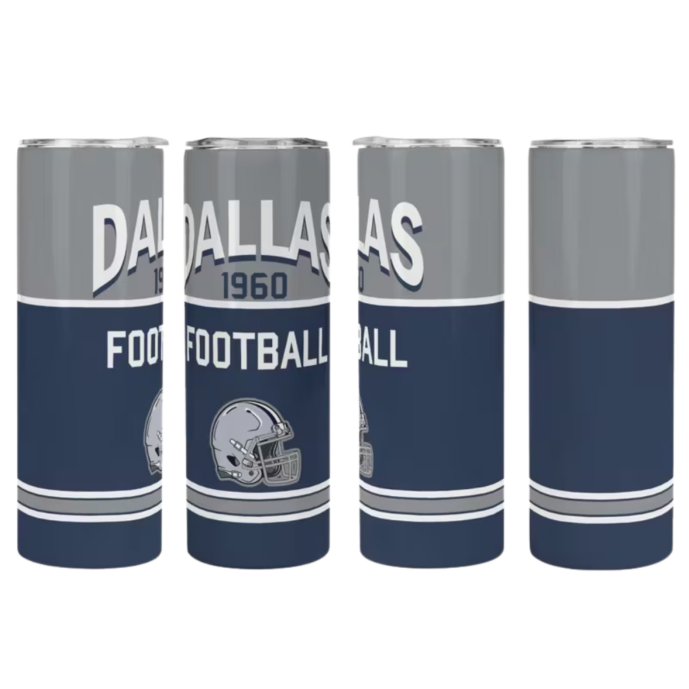 20oz Dallas Cowboys Football Team Themed Stainless Steel Travel Tumbler