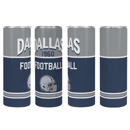 20oz Dallas Cowboys Football Team Themed Stainless Steel Travel Tumbler
