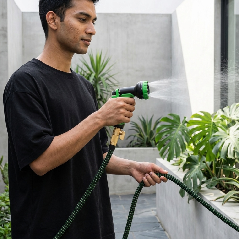 tretchable Garden Hose With Spray Nozzle