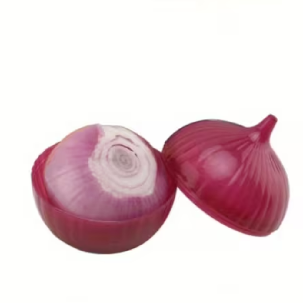2 Pack Of Vegetable Shaped Onion Storage Container
