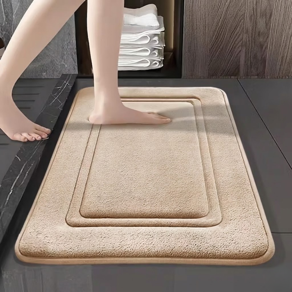 2 Piece Of Quick Dry Memory Foam Bath MatQuick Dry Memory Foam Bath Mat - Image 3