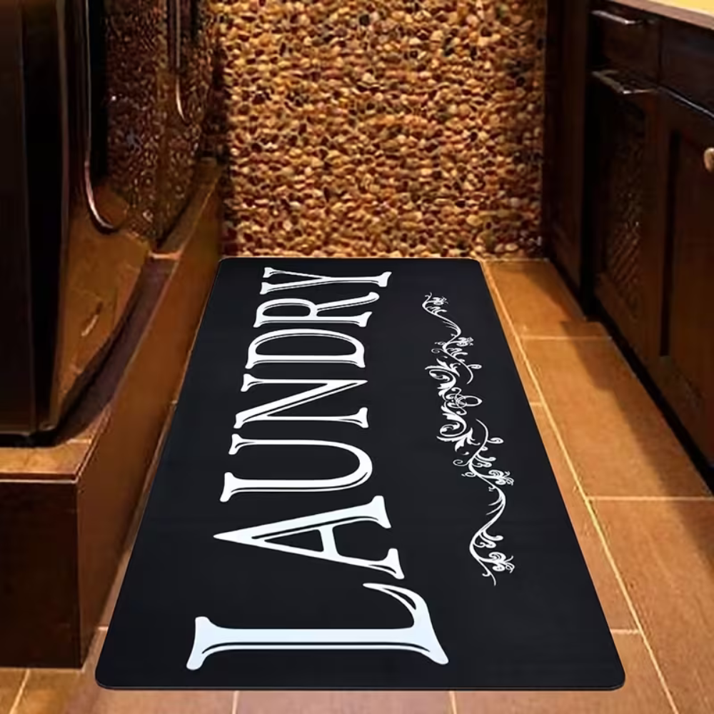 Text Pattern Floor Mat