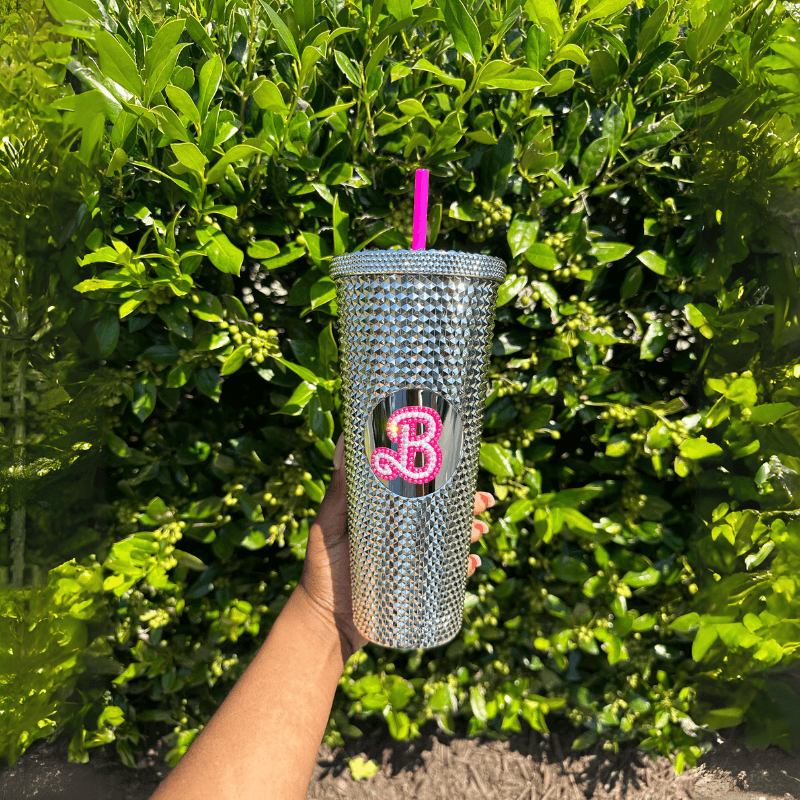 24Oz Textured Studded Tumbler - Insulated Drinkware With Straw-Bake Everything