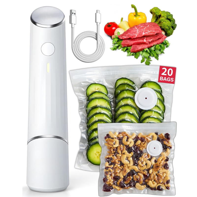 Compact Vacuum Sealer for Food Portable Handheld Vacuum Sealer With Reusable Bags - Image 3