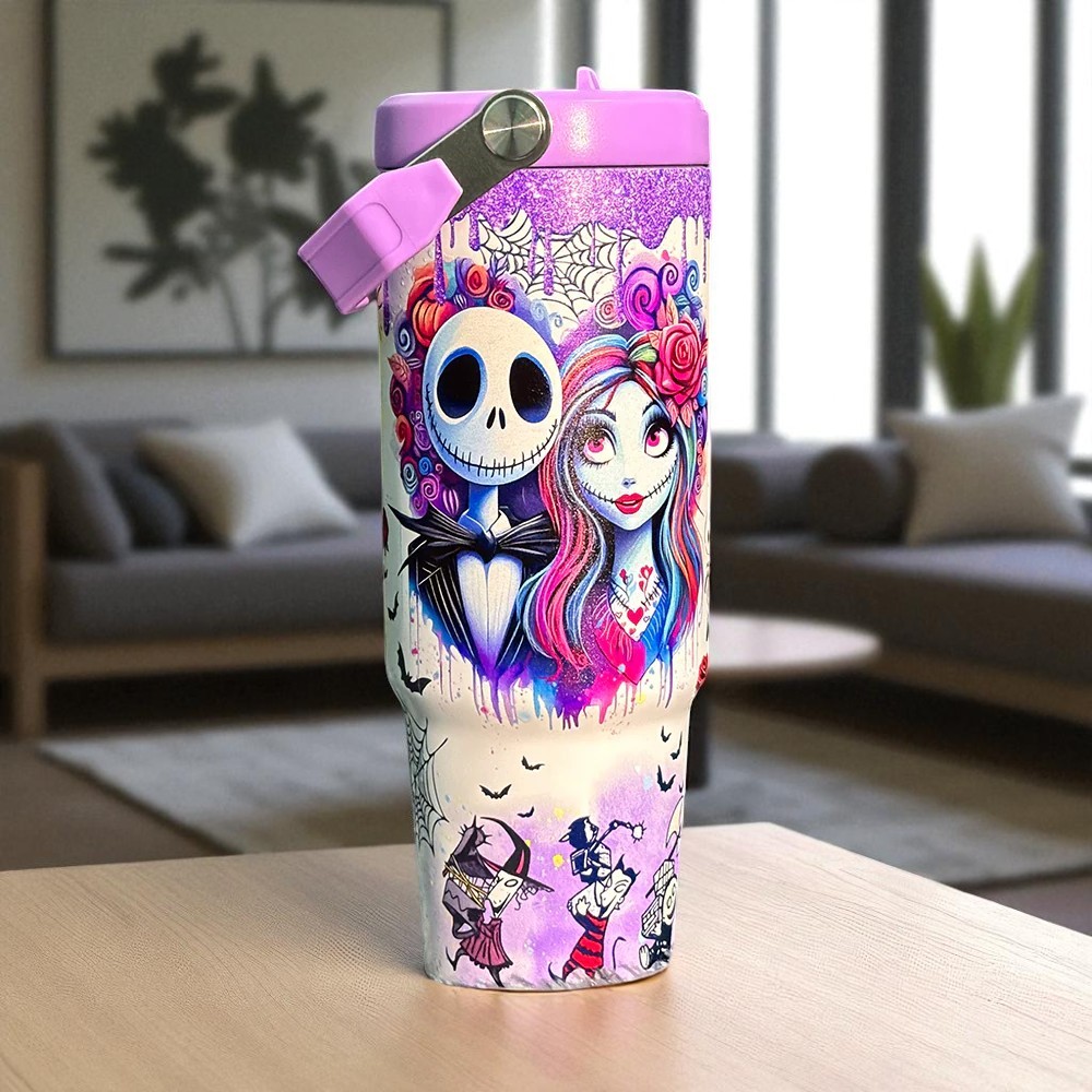 30 Oz Sally X Jack Skellington Tumbler