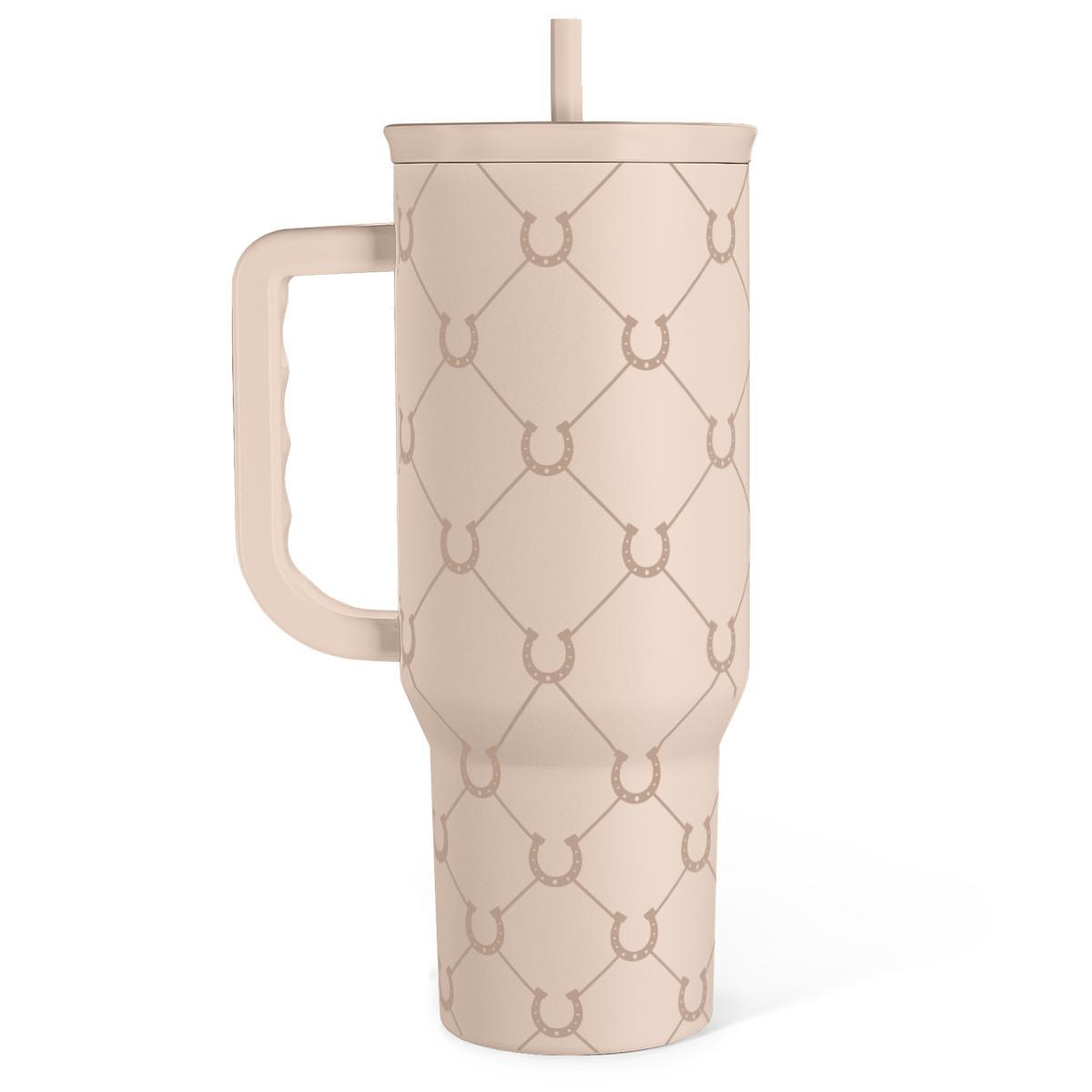 40oz Tumbler with Handle And Straw