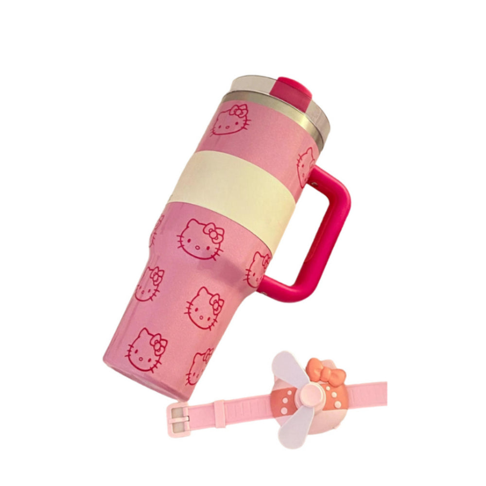 Kitty Printed Quencher Tumbler-Viral Super Shop