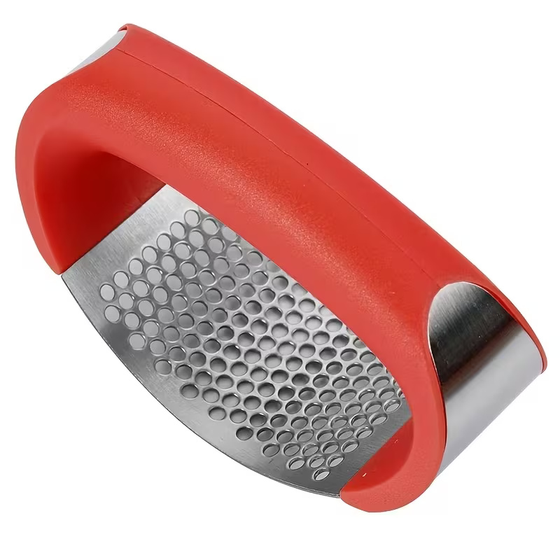 Manual Garlic Press Crusher Stainless Steel Kitchen Tool
