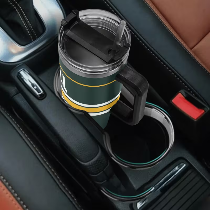 Insulated Tumbler with Lid & Straw