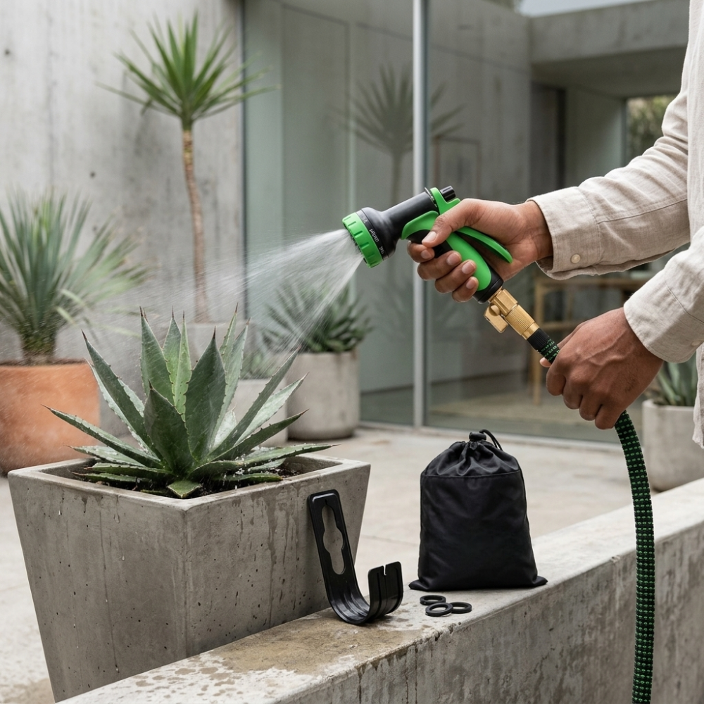 tretchable Garden Hose With Spray Nozzle
