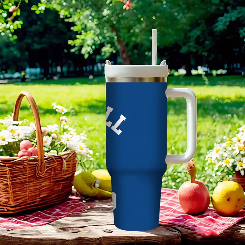 Buffalo Football 40oz Stainless Steel Insulated Tumbler with Straw