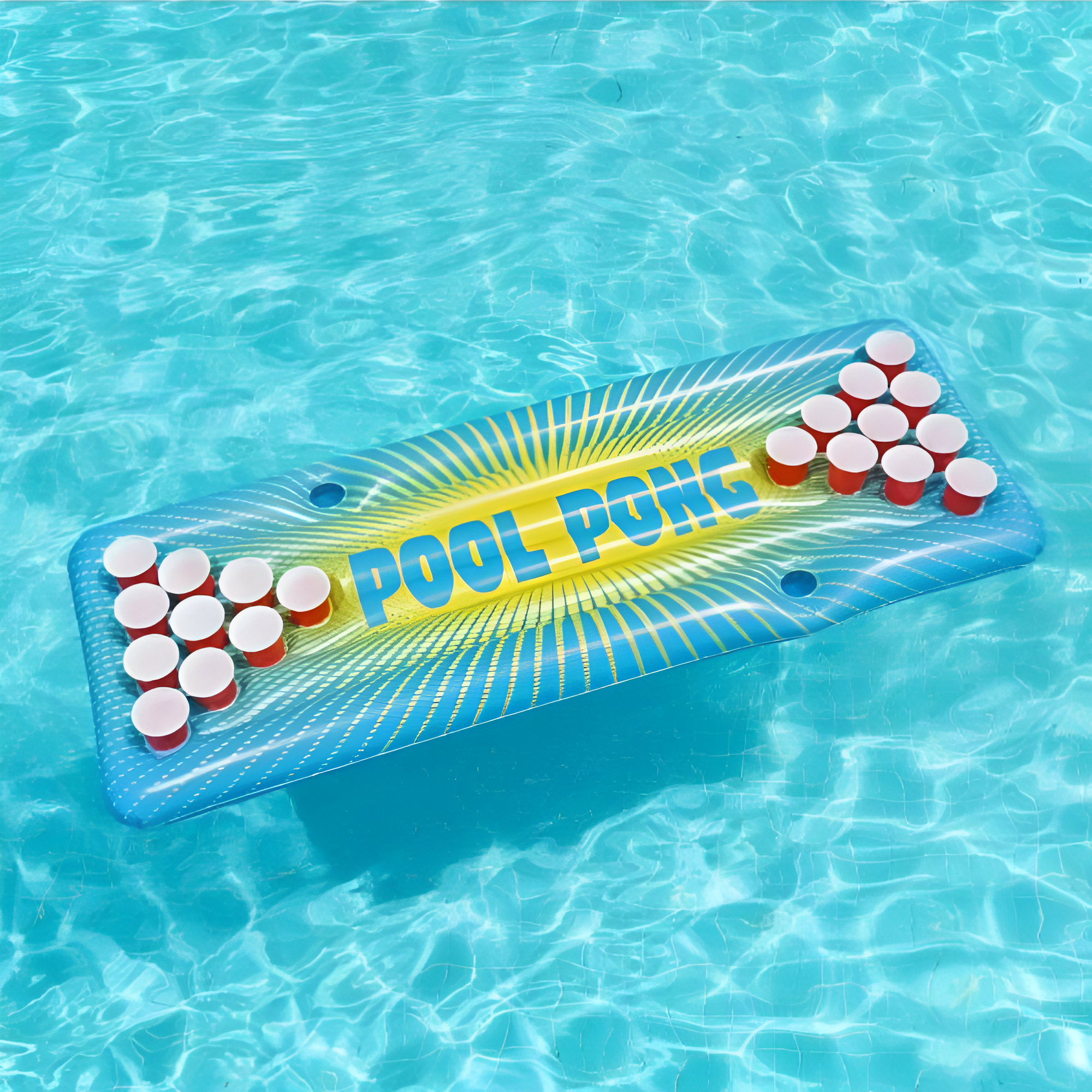 Multicolor Adult Inflatable Pong Pool Game - 71 X 30
