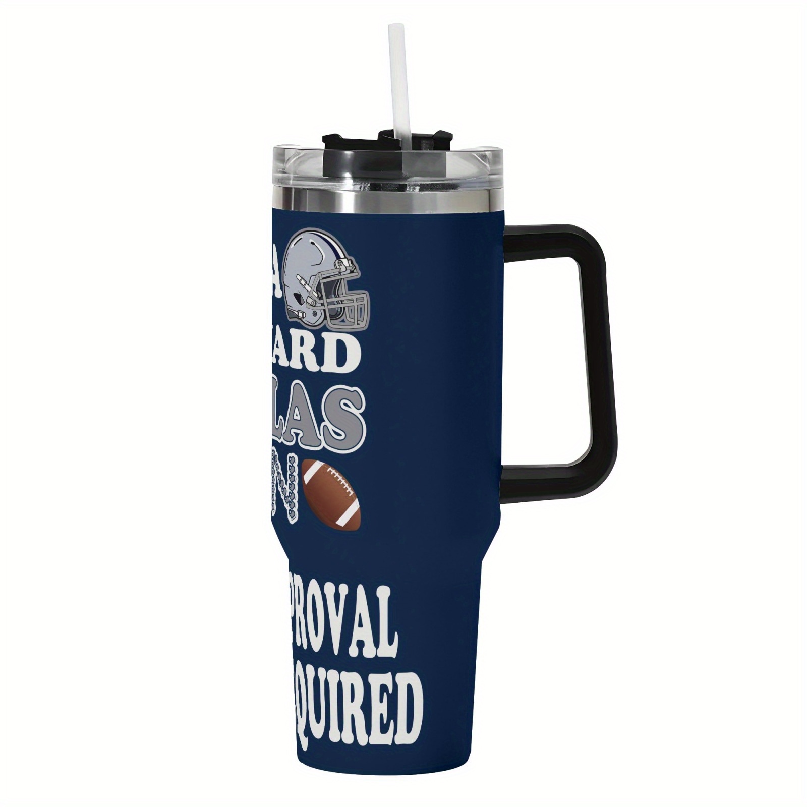 40-Ounce Vacuum Insulated Cup From Dallas40oz Dallas Cowboys Football Quote Printed Tumbler - Image 2