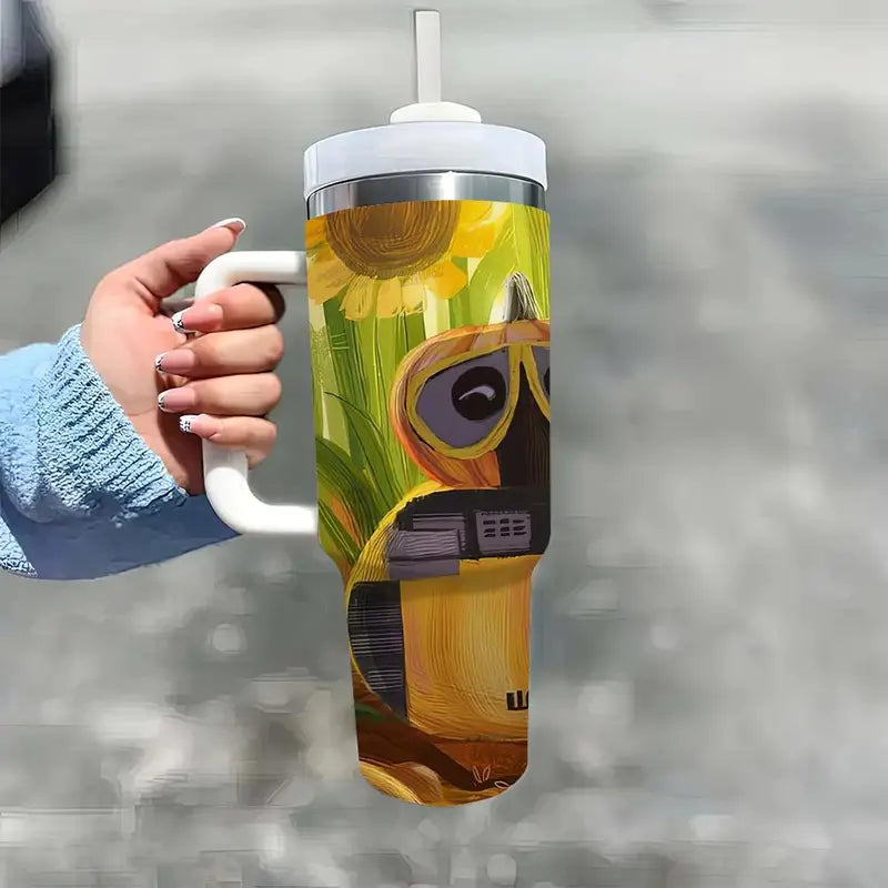 40oz Sunflower Printed Insulated Tumbler