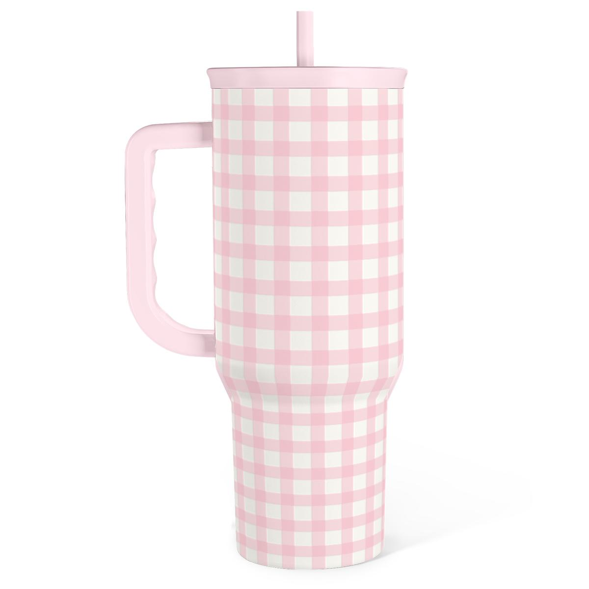 40oz Stainless Steel Insulated Travel Tumbler With Handle Straw40oz Stainless Steel Insulated Travel Tumbler With Handle Straw - Image 8