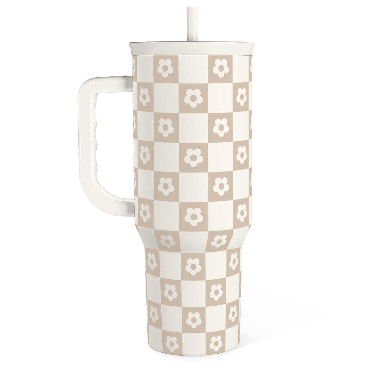 40oz Stainless Steel Insulated Travel Tumbler With Handle Straw40oz Stainless Steel Insulated Travel Tumbler With Handle Straw - Image 12