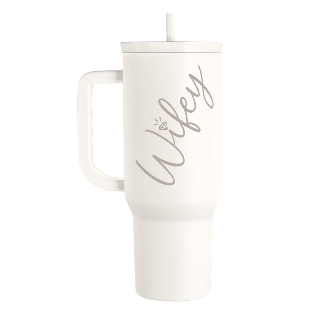 40oz Stainless Steel Insulated Travel Tumbler With Handle Straw40oz Stainless Steel Insulated Travel Tumbler With Handle Straw - Image 17