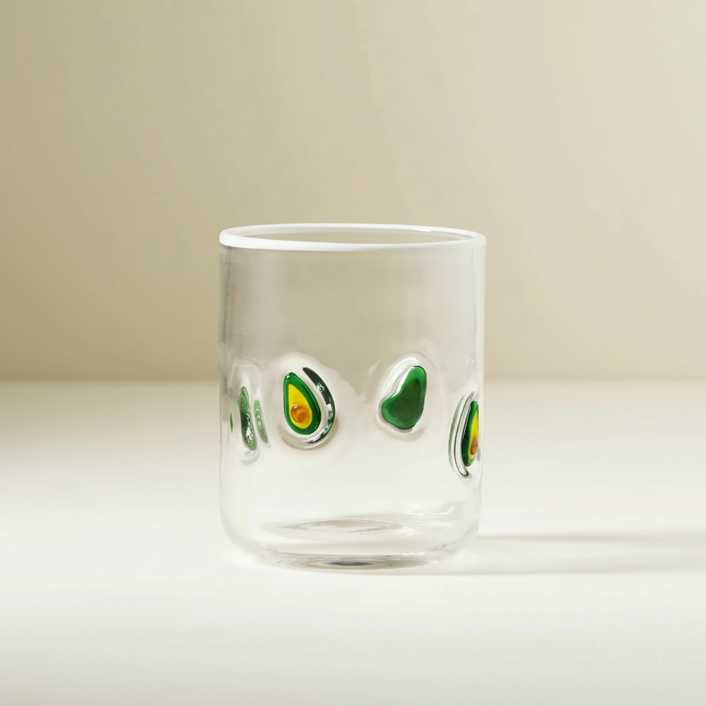Transparent Juice Glass With Modern Design