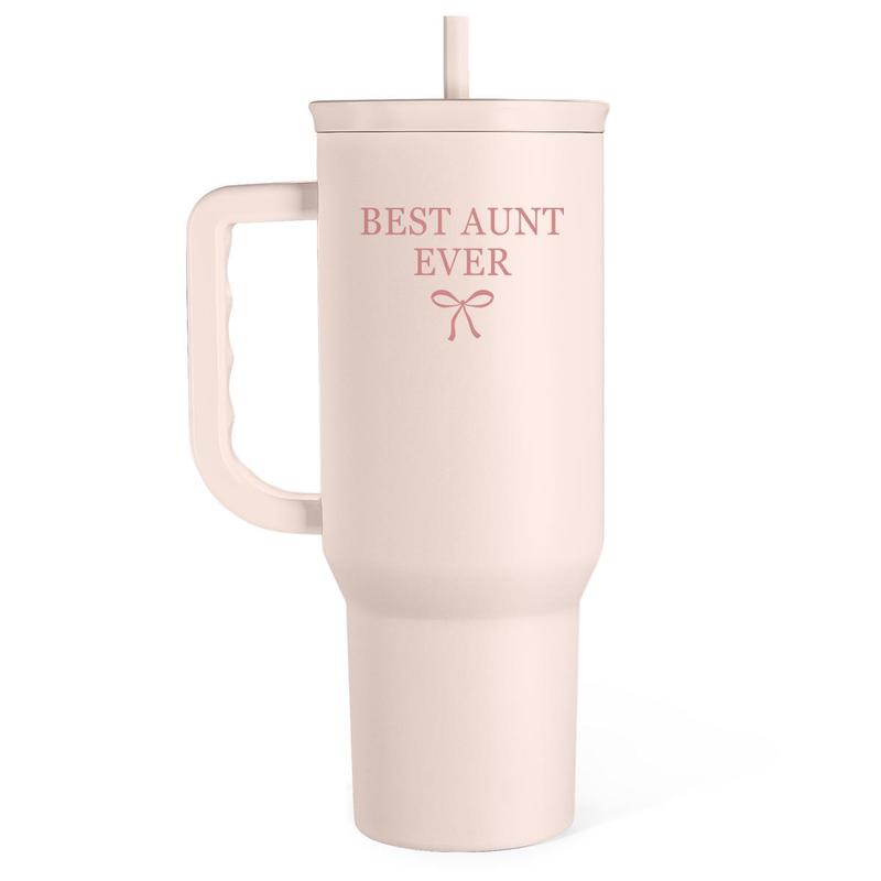 40oz Tumbler with Handle And Straw