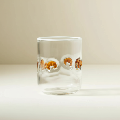 Transparent Juice Glass With Modern Design
